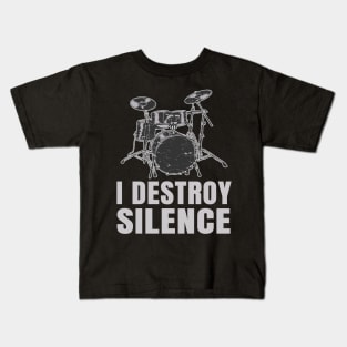 Drummer musician saying Kids T-Shirt